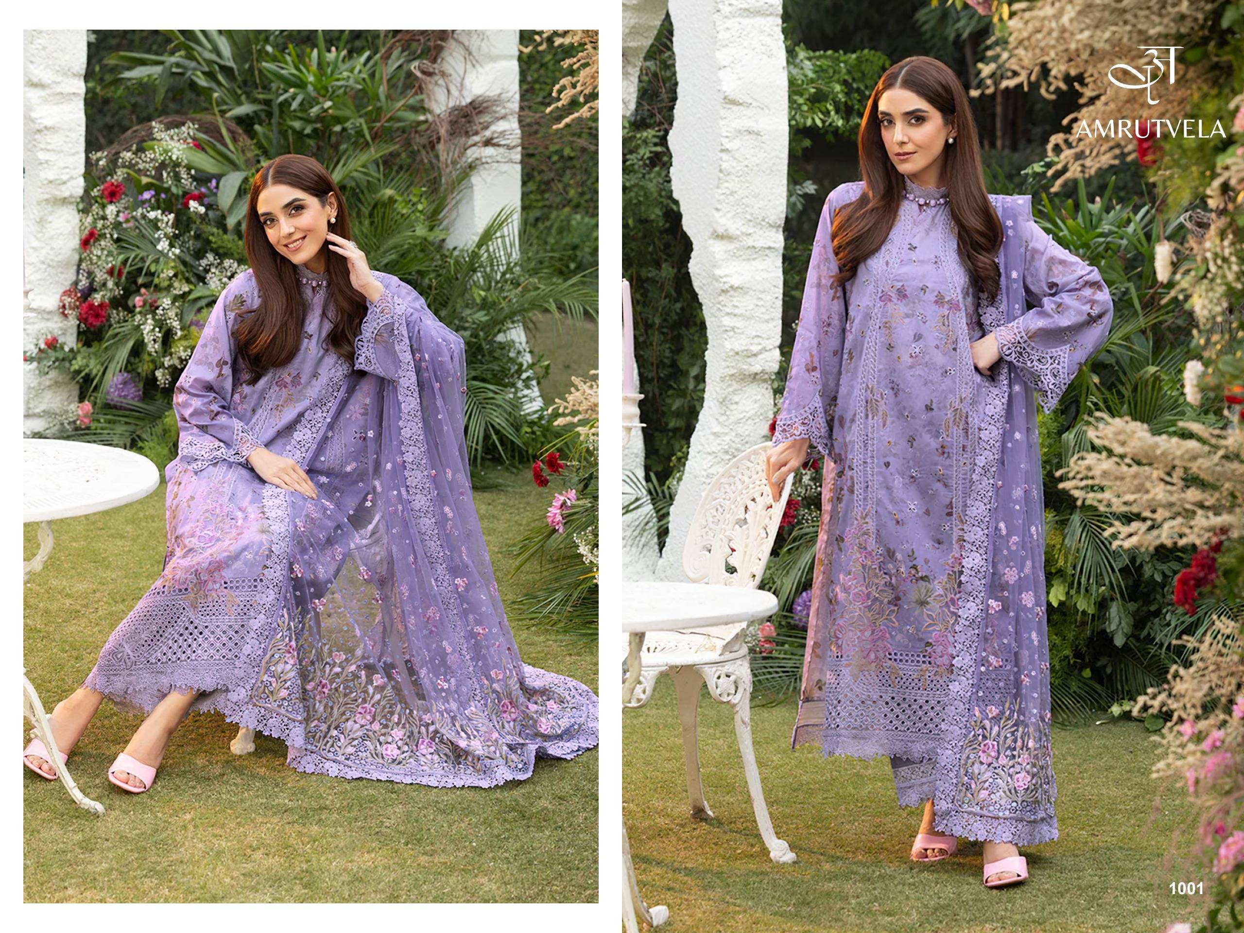 Sobia Nazir By Amrutvela 1001 To 1006 Series Indian Traditional casual wear Pakistani pure cotton dresses At Wholesale Price